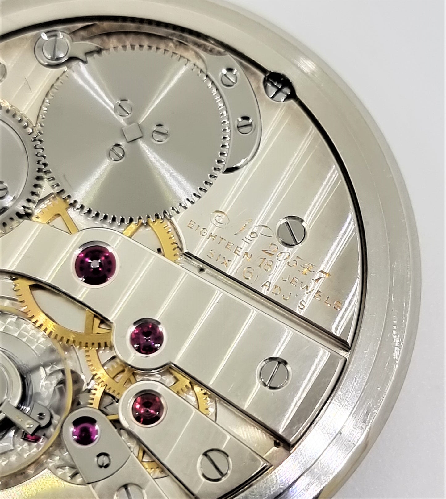 Haas Jump Hour Pocket Watch, platinum case