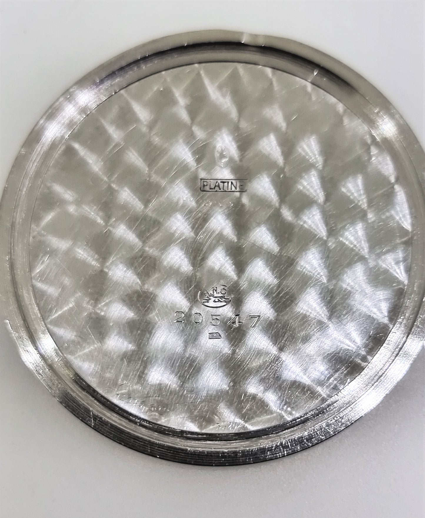 Haas Jump Hour Pocket Watch, platinum case