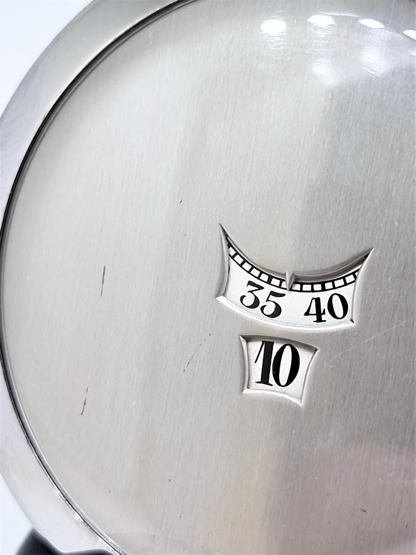 Haas Jump Hour Pocket Watch, platinum case