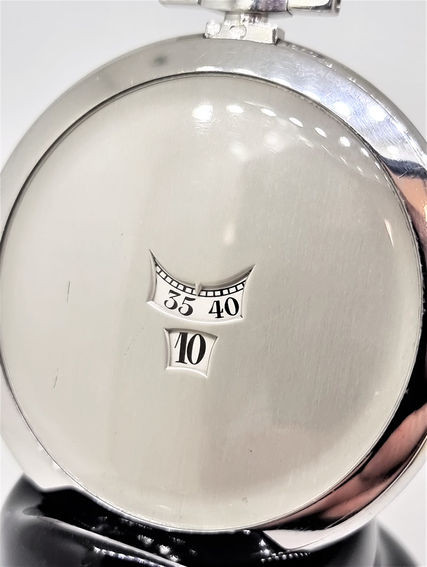 Haas Jump Hour Pocket Watch, platinum case