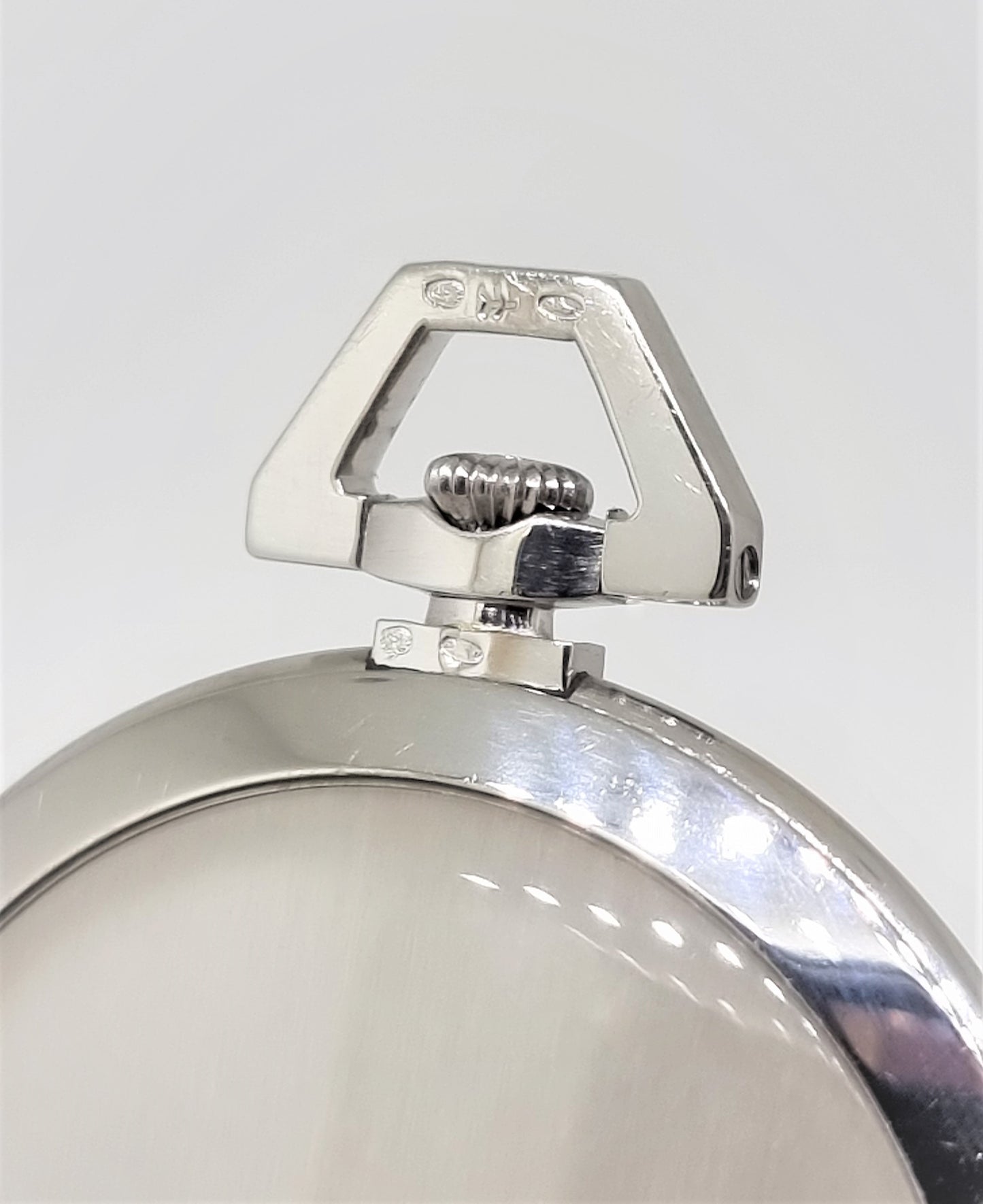 Haas Jump Hour Pocket Watch, platinum case